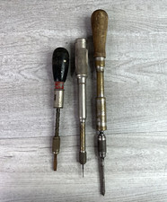 Lot Of 1 Vintage Goodwell Pratt Hand Drill 7 bits/2Yankee Handyman Screwdrivers picture