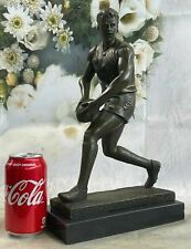 Bronze Statue Union League Rugby Football Player Trophy Sport Figurine Sculpture picture