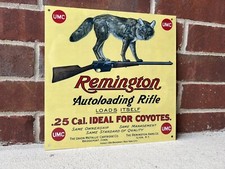 Remington Coyote  Vintage Style Sign  rifle revolver Gun picture