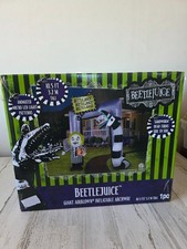 Gemmy Beetlejuice inflatable archway animated Halloween decor 10 ft light up new picture