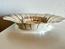 Vintage Wallace Sterling Silver 218 Fluted Oval Candy Dish Not Weighted 78g picture