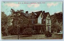 Boone Iowa IA Postcard C. J. A. Ericson's Residence Scenic View 1911 Antique picture