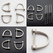 4pcs D-Ring Horseshoe U Shackle Screw Key Ring Fob DIY Leather Craft - Matte picture