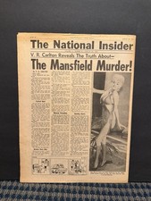 1967 The National Insider Newspaper,Jayne Mansfield Murder,Sexless Nympho VRN10L picture