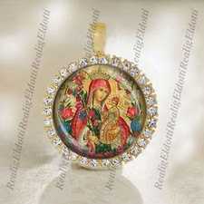 The Virgin and Child Jesus The Unfading Bloom Religious Christian Gold Medal picture