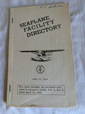 Seaplane Facility Directory April 15, 1948 staple bound booklet picture
