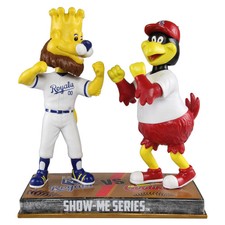 MLB St. Louis Cardinals Kansas City Royals - Fredbird Slugger Rivalry Bobblehead picture