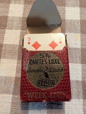 Vintage Washable French Heron Deck Of Mini Playing Cards picture