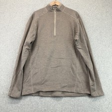 Massif Flamestretch Men’s L Tan FR 1/4-Zip Pullover Nomex Made in USA picture