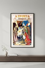 Vintage Latvian 1928 Christmas Poster RARE 24x32 π picture