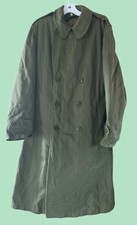 Vintage 1940’s WW2 US Military Heavy  Wool  Blend Overcoat Greatcoat Size Med picture