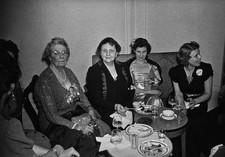 American politician Frances Perkins wearing a black outfit a pearl- Old Photo picture