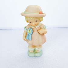 Vintage 1995 Enesco Memories of Yesterday Figurine Girl 1st Place Ribbon 164585 picture