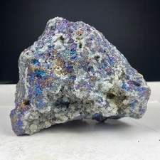 724GR Stuning Sphalerite Iridescent Chalcopyrite Quartz Cluster Specimen picture