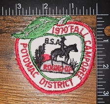 Shenandoah Area Council Virginia Area Potomac District Vintage 1970 Patch picture