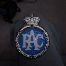 C1960s VINTAGE ROYAL AUTOMOBILE CLUB No2355 CAR RADIATOR FITTING CAR BADGE picture