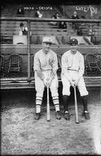 Frankie Frisch Aaron Ward NY Baseball RPPC Photo Postcard Copy picture
