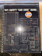 1971 Gulf Safety Car Chek Guide Spiral Bound picture