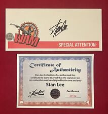 Wild Agents of Marvel (WAM) 1991 Envelope Signed by Stan Lee w COA Very Limited picture