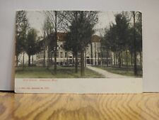 High School Dowagiac, Michigan Vintage Lithograph Post Card Posted 1907 picture
