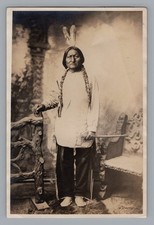 Antique 1890s Sitting Bull D.F. Barry Photo Native American Lakota Sioux RARE picture