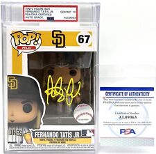 Funko Pop MLB San Diego Padres Fernando Tatis Jr #67 Signed PSA GEM 10 picture
