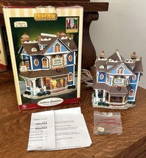 Vintage Lemax Sylvia's Boutique Lighted Building Christmas Village House w/ Box picture