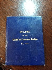 1923 By-Laws of the Guild of Freeman Lodge No. 3525 Freemasonry masonic/775 picture