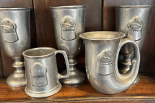 JAGUAR CLUBS OF NORTH AMERICA 5 WILTON ARMETAL 3 GOBLETS 1 HORN HANDLE 1 STEIN picture