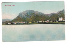 ANTIQUE 1910 VIEW FROM THE WATER OF THE VILLAGE OF METLAKATLA ALASKA POSTCARD picture
