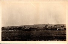 RPPC Postcard France Nesles Birds Eye View Village WWI Era Tower Ruins 1918 A33 picture