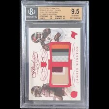 2015-16 Panini Flawless Jameis Winston #RDP-JW Dual Patch Ruby Rookie NFL BGS 9 picture