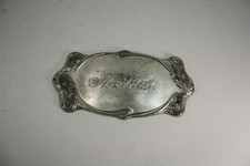 Antique Victorian Coffin plaque At Rest 1900's picture