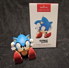 New SONIC'S SPIN ATTACK 2023 Hallmark Keepsake Ornament NIB Sega Sonic Hedgehog picture