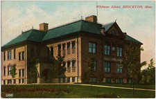 1907 Brockton Mass MA Postcard The Whitman School RARE German Made Antique DB picture