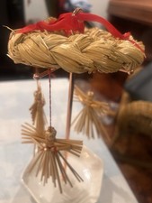Scandinavian Straw Tree Topper Angel, Angel & Mobile Ornaments Folk Art Swedish picture