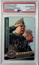 2009 UPPER DECK GENERAL COLIN POWELL SIGNED AUTOGRAPH PSA DNA CERTIFIED picture