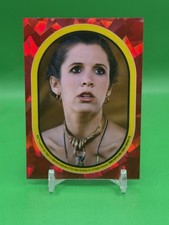 2023 Topps Chrome Star Wars Sapphire Princess Leia ROTJ Sticker SSP picture