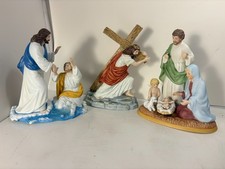 Home Interiors Homco - Greatest Stories Ever Told - 3 Porcelain Jesus Figurines picture