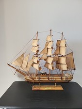 Handcrafted Clipper Ship Young American 1853 Style 19 In T 21 In L 4.5 In W picture