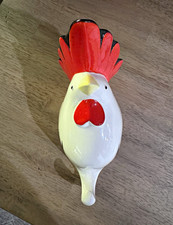 Vintage Fitz & Floyd Ceramic Rooster Wall Pocket Vase Chicken Kitchen Decor 7” picture