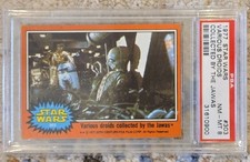1977 TOPPS STAR WARS #303 VARIOUS DROIDS COLLECTED BY THE JAWAS PSA 8 NM/MT picture