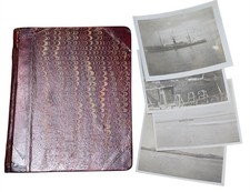 1907 antique SS OHIO nome alaska PHOTOS and LOG BOOK SHIP diary picture