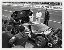 11X8.5 1966 LE MANS #3 FORD GT40 DAN GURNEY JERRY GRANT PHOTO REPRO PRINT picture