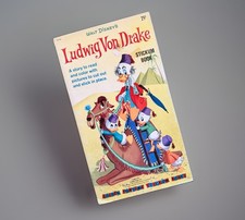 1961 Walt Disney's LUDWIG VON DRAKE Golden Funtime Stickum Stickers Book picture