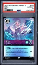 2025 DISNEY LORCANA EN 9-FABLED #210 ELSA - SNOW QUEEN EPIC PSA 10 picture