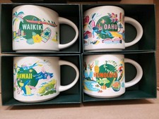 NEW-Starbucks HAWAII DISCOVERY SERIES SET:HAWAII, WAIKIKI,OAHU,HONOLULU 14oz MUG picture