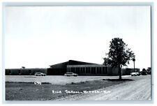 c1950's High School Building Campus Cars Withee Wisconsin WI RPPC Photo Postcard picture
