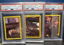 2001 Panini Harry Potter & The Philosopher’s Stone Stickers 37 58 61 PSA 8 picture