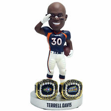 Terrell Davis Denver Broncos 2X Super Bowl Champ Ring Base EX Bobblehead #/360 picture